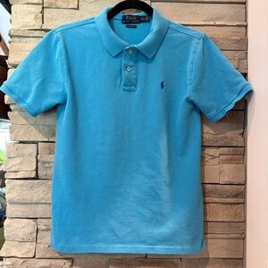 Polo by Ralph Lauren Boys Size Large 14-16 Blue Classic Fit Polo Shirt Pony Logo